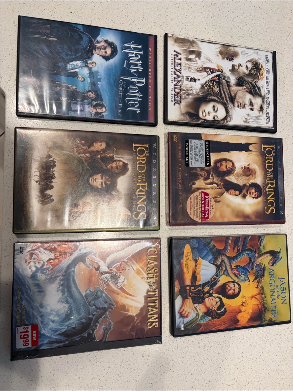 Six - Assorted Fantasy & Adventure DVD Collection - Multiple Titles - Black